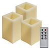 FL073 3шт 1LED янтарный, с П/У,  8x8x10; 8x8x12,5; 8x8x15 см