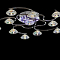 Светильник декоративный LV 8228/11 CH G4 12V*20W L55 W25 H19/LED фиолетовый