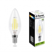 LB-166 (7W) 230V E14 4000K филамент C35 диммируемая прозрачная