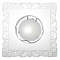RD 025 WH светильник гипсовый квадратный белый MR16