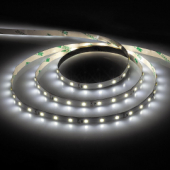 LS603/LED-RL 60SMD(3528)/m 4.8W/m 12V 5000*8*0.22 белый  на белом основании