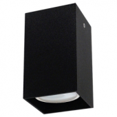 LS-K-101 BK+S светильник квадрат, черный шелк (H100мм, 60*60мм)