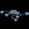 MD 4118/6 CH 12Vx20W G4, 21LED, WT/Blue L52 W31 H17