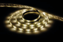 LS607/LED-RL 60SMD(5050)/m 14.4W/m 12V IP65 5000*10*3  теплый белый на белом основании