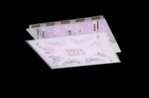 Светильник декоративный LV 8517/9 Хром  /LED красный+синий/смена цвета