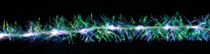 LD302 гирлянда 100LEDs синий мишура 24V 6м
