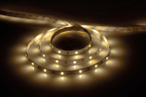LS606/LED-RL 30SMD(5050)/m 7.2W/m 12V 5000*10*0.22  теплый белый на белом основании