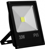 Прожектор  LL-838 1COB LED 30W 2400LM 6400K AC220V/50Hz 225*185*45mm c каб. 30см черный