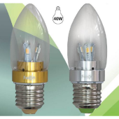 LB-70 6LED(3.5W) 230V E14 4000K  золото прозрачный