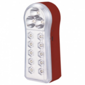 Фонарь TL22 10+3 LED аккум.  DC белый