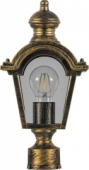 PL4015 60W 230V E27 17*10.5*32CM черное золото (на столб)