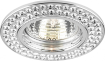 DL101-C MR16 MAX50W 12V G5.3, прозрачный, хром