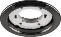 DL53, 11W,230V, GX53, светильник потолочный,черный хром, без лапмы