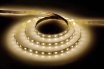 LS606/LED-RL 60SMD(5050)/m 14.4W/m 12V 5000*10*2,32 теплый белый на белом основании