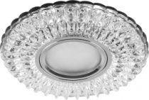 CD937 15LED*2835 SMD 4000K, MR16 50W G5.3, проз.хром, Свет-к встраев-ый со светод подсветкой 