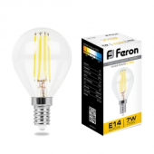 LB-52 7W 230V E14 2700K филамент G45 прозрачная