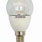 LED G45 Е14 А 5.5W 4500K прозрачная шарик