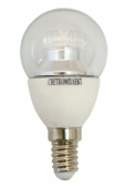 LED G45 Е14 А 5.5W 4500K прозрачная шарик