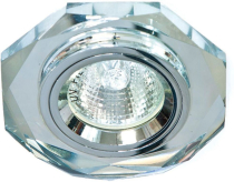 8020-2/(CD3003) серебристый-хром (прозрачный.-хром) МR16 50W SV/SV