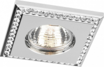 DL102-C MR16 MAX50W 12V G5.3, прозрачный, хром