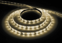 LS603/LED-RL 60SMD(3528)/m 4.8W/m 12V 5000*8*1.22 теплый белый на белом основании